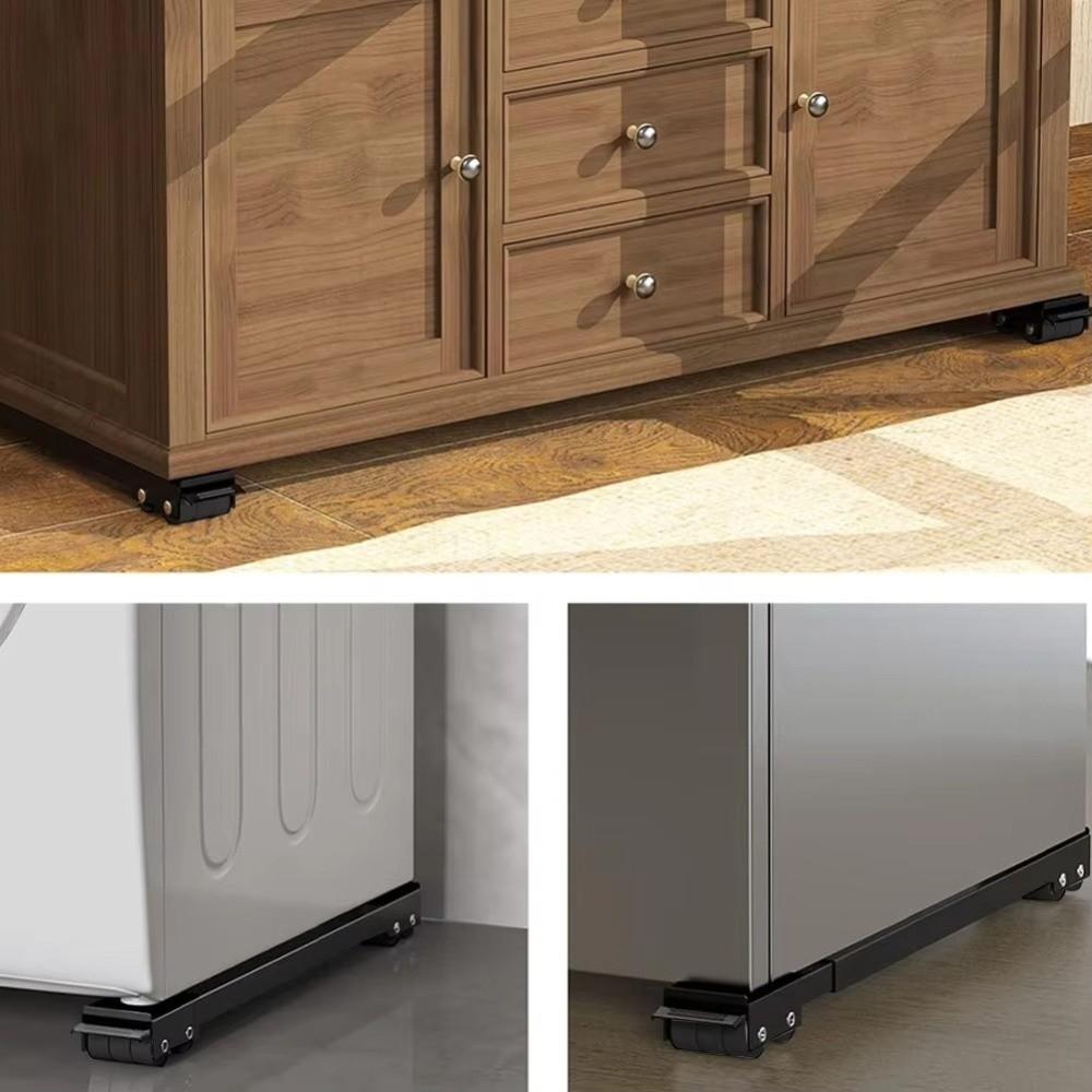 2Pcs/Set Sliding Washing Machine Stand Retractable Adjustable Refrigerator Raised Base Durable Heavy Duty Dryer Holder