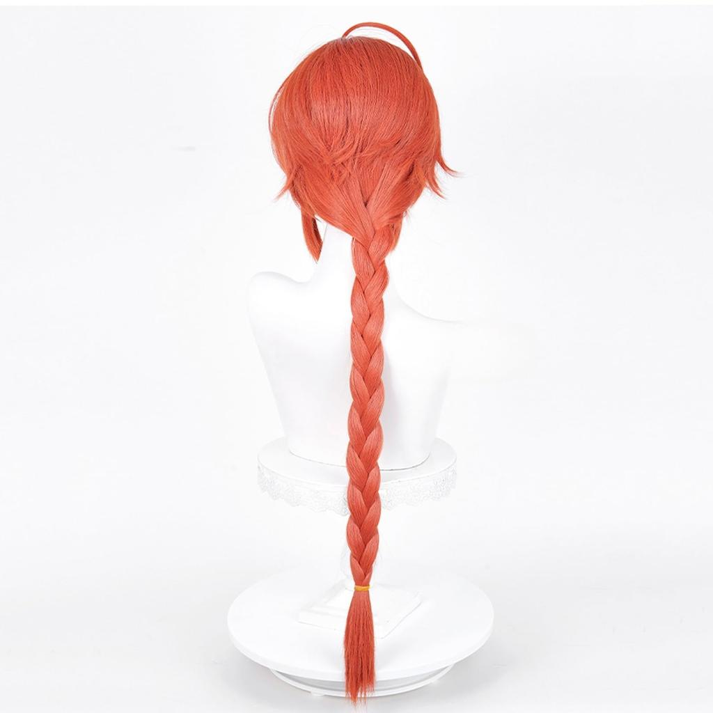 LAOBAO Cosplay Braided Orange Disguise Costume Halloween Costume Wig, Wig, Heat-Resistant, Wig, Accessory,