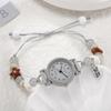Fashion Sweet Bracelet Watch Adjustable Dopamine Star Chain Watch Pendant Beaded Quartz Watch for Women Girls
