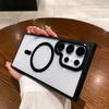 Transparent Magnetic Phone Case For Samsung Galaxy S25 S24 FE S23 S22 Ultra Plus S23FE Edge Magsafe Wireless Charge Hard Funda