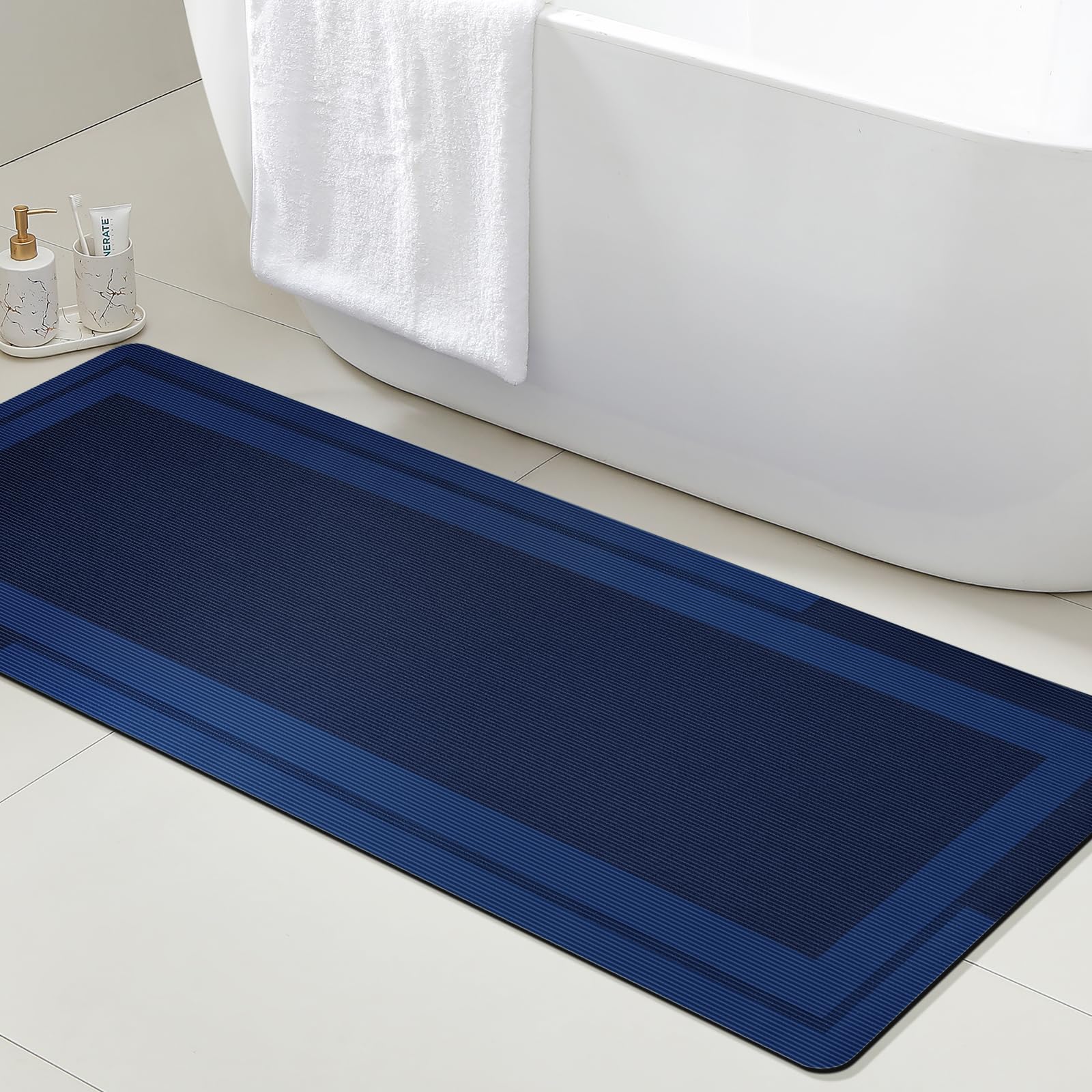 Badkamer Runner Kleed met Antislip Rubberen Achterkant Sneldrogend Ultrazuigende Badmat Machinewasbaar Vloerkleden Huisdecoratie 40X120CM(1.3X3.9FT