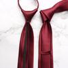 Men'S Polyester Yarn-Dyed Casual Tie, Wedding Groom'S Formal Tie 7.5Cm Tie Men'S