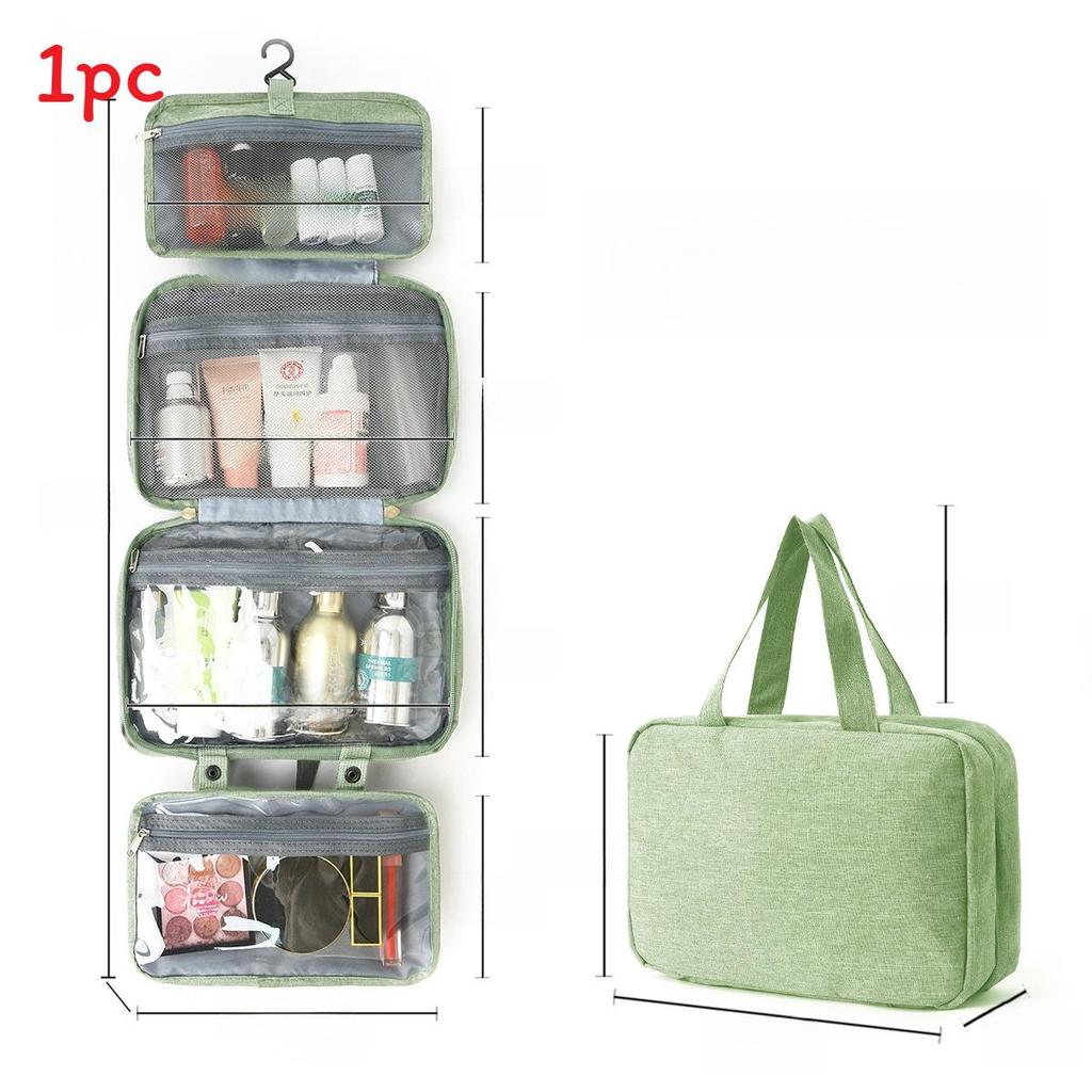 Polyester Travel Toiletry Organizer With Multiple Compartments For Packing Convenience