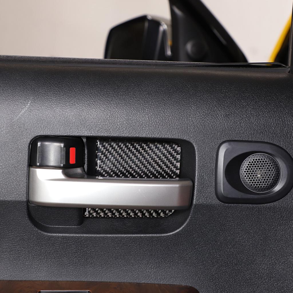 4Carbon Fiber Interior Inner Door Bowl Cover Trim For Toyota Tundra 2007-13