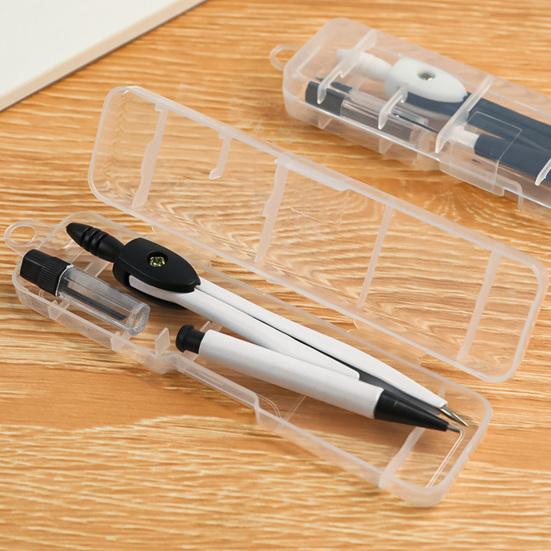 Set Bussola Metallica 2-in-1 con Matita Automatica Strumento per Disegno Geometrico per Studenti Ufficio Portatile Preciso Scatola di Conservazione per Matematica Arte & Ingegneria