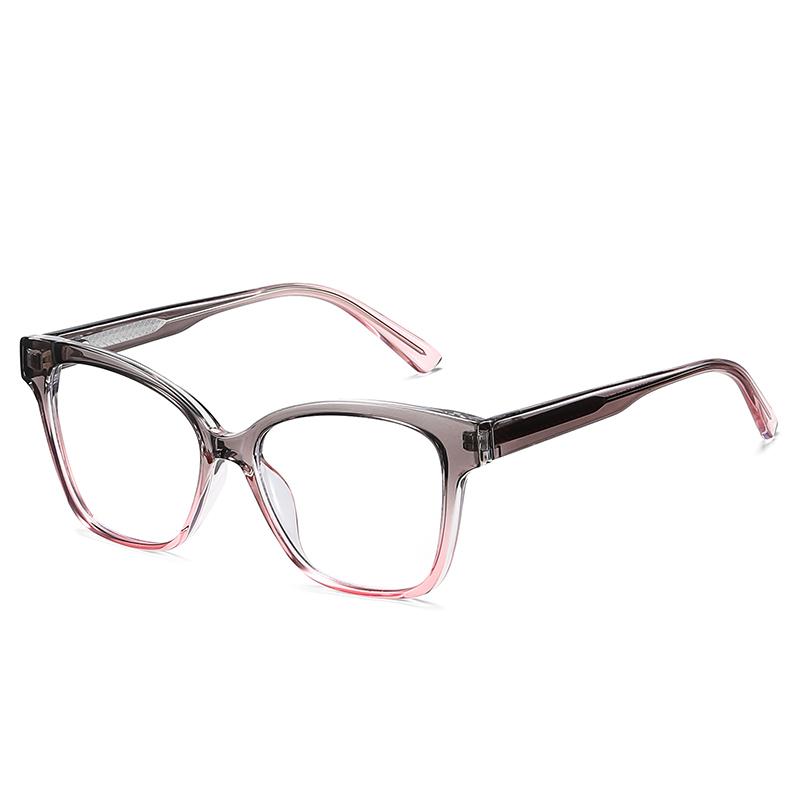 0 -0.5 -0.75 To -6.0  Anti Blue Rays Oval Prescription Spectacles With Cylinder Vintage Spring Hinge Short-Sight Eyewear