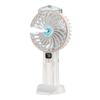 Digital Display Cooling Electric Fan 4000mAh Water Spray Mini Fan 5 Speed Humidifying Table Fan Spray Handheld Fan for Home Dorm