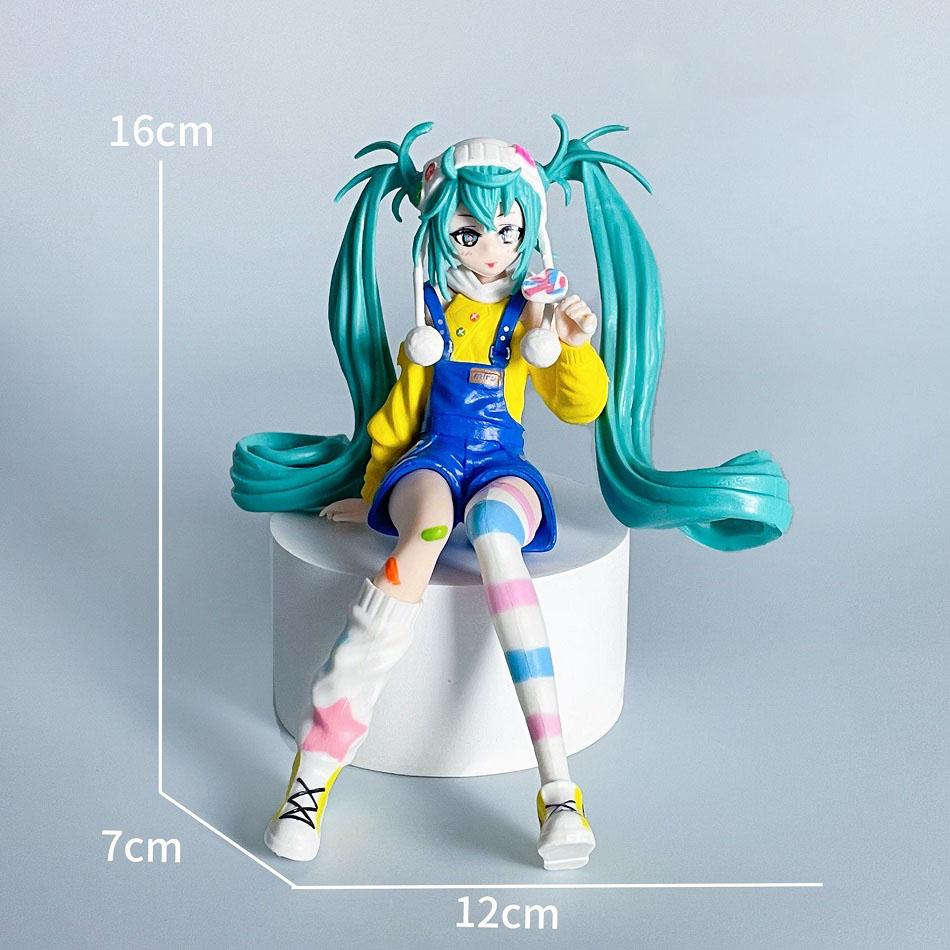 Hatsune Miku Anime Figure Hatsune Miku Desktop Decorations Cute Girl Hatsune Action Figure Model Statue Collection Toys Gift