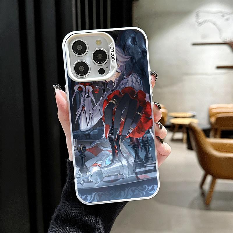 Genshin Impact Arlecchino Soft Phone Case for iPhone 15 16 17 Pro Max 17Air 16E 14 Plus 13 12 Mini Shockproof Cover Back Shell