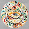 50 Grotesque Demon Eye Horror Stickers for Notebooks, Water Cups, and Planners - Waterproof Decoration