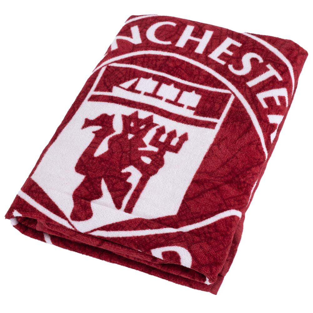 Manchester United FC Identity Crest Beach Towel