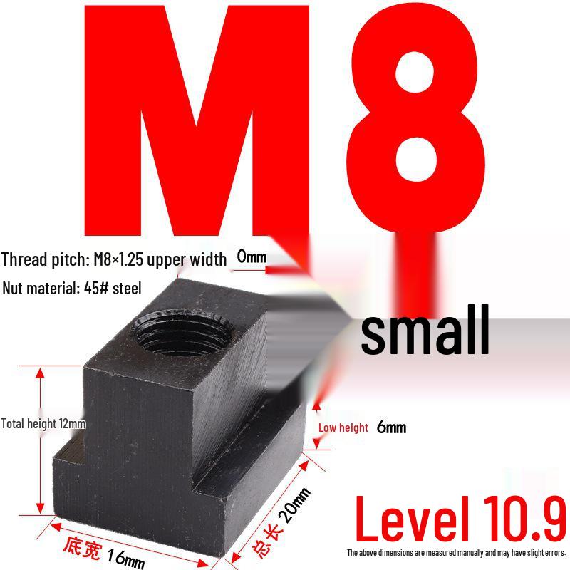 Kangfei 45# Steel T-Nut for M6-M20 Bolts