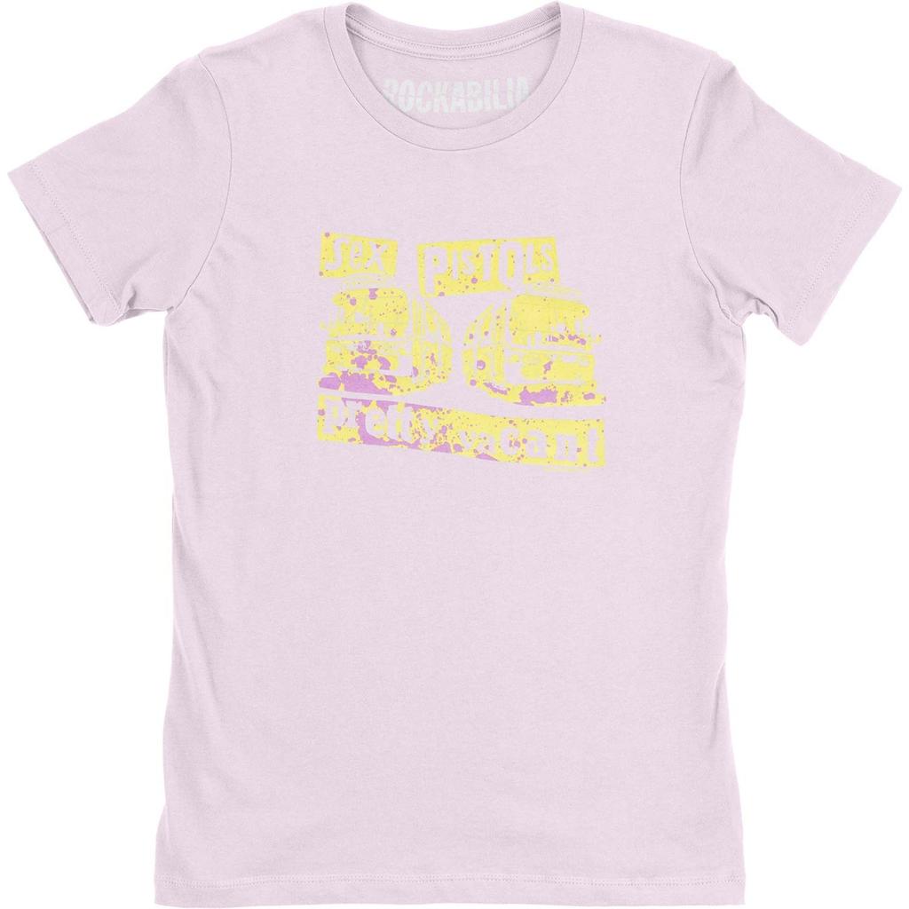 Sex Pistols Retro Vacant Junior Top Large Pink