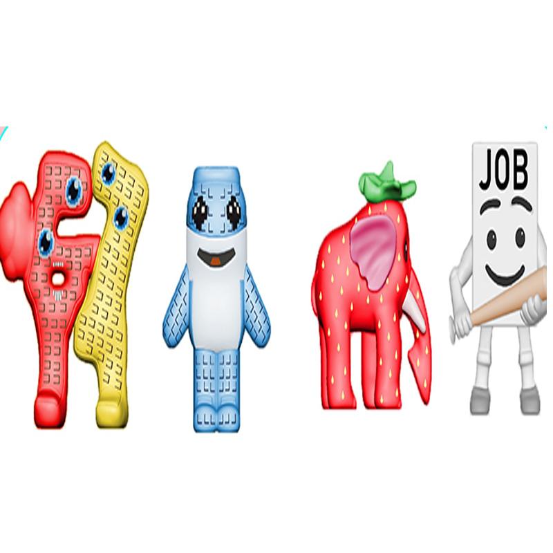 NEW Game Steal a Brainrot 8pcs Figure Sammy Jandel Esok Sekolah Strawberry Elephant Cute Sammy Jandel Fans
