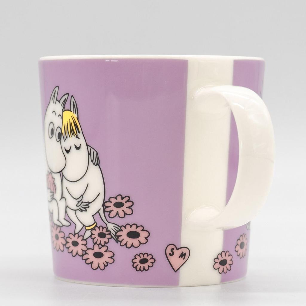 Moomin Arabia Classic Purple 280ml Capacity [Official Import] Mug, Sweethearts, & Pink, Approx.
