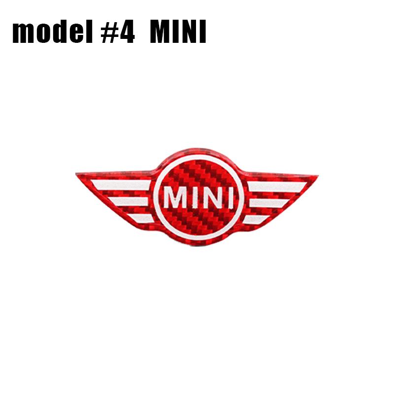 1Pcs Car Styling Steering Wheel Emblem Badge Stickers For MINI Cooper One S JCW Countryman R50 R52 R53 R55 R56 F54 F55 F56 F60