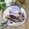 1pc Genshin Impact1 Print Round Carpet Chair Round Carpet Suitable for Bedroom Living Room Home Decorative Carpet