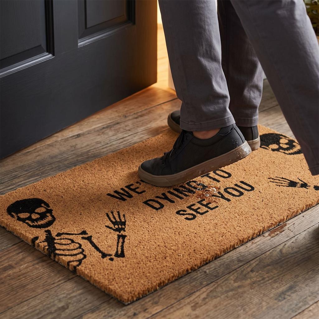 Halloween Doormat Non- Absorbent Entryway for Bedroom Kitchen Bathroom
