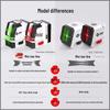 Compact High-Precision 2-Line Laser Level with Strong Light and Infrared Technology