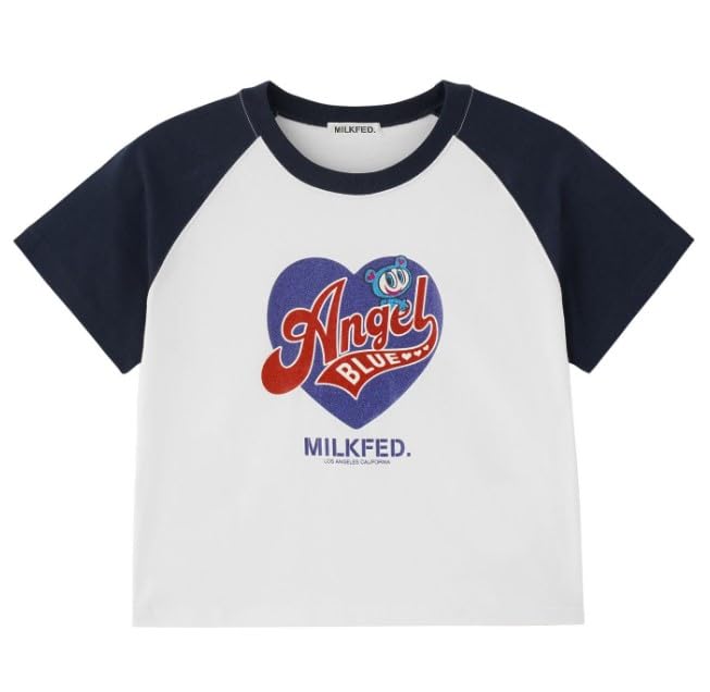 Milkfed Casual x Angel Blue Compact White B/B Tee, Women's,