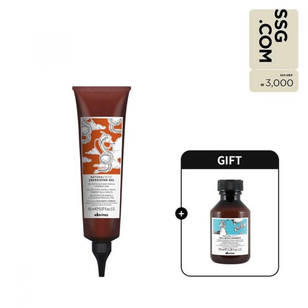 Davines Energizing Gel 150ml + Wellbeing Shampoo 100ml Single option