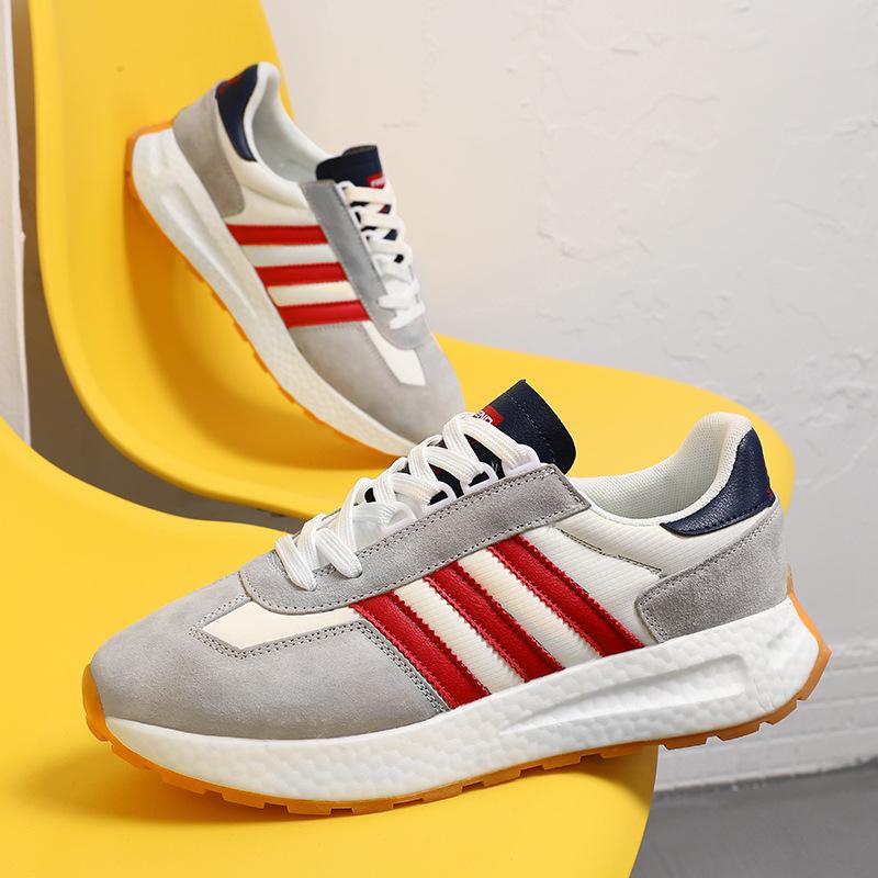 Scarpe da Ginnastica Forrest Gump Nuove Primavera e Autunno Popcorn Suola Morbida Leggera Scarpe da Corsa Scarpe Casual Superficie in Pelle