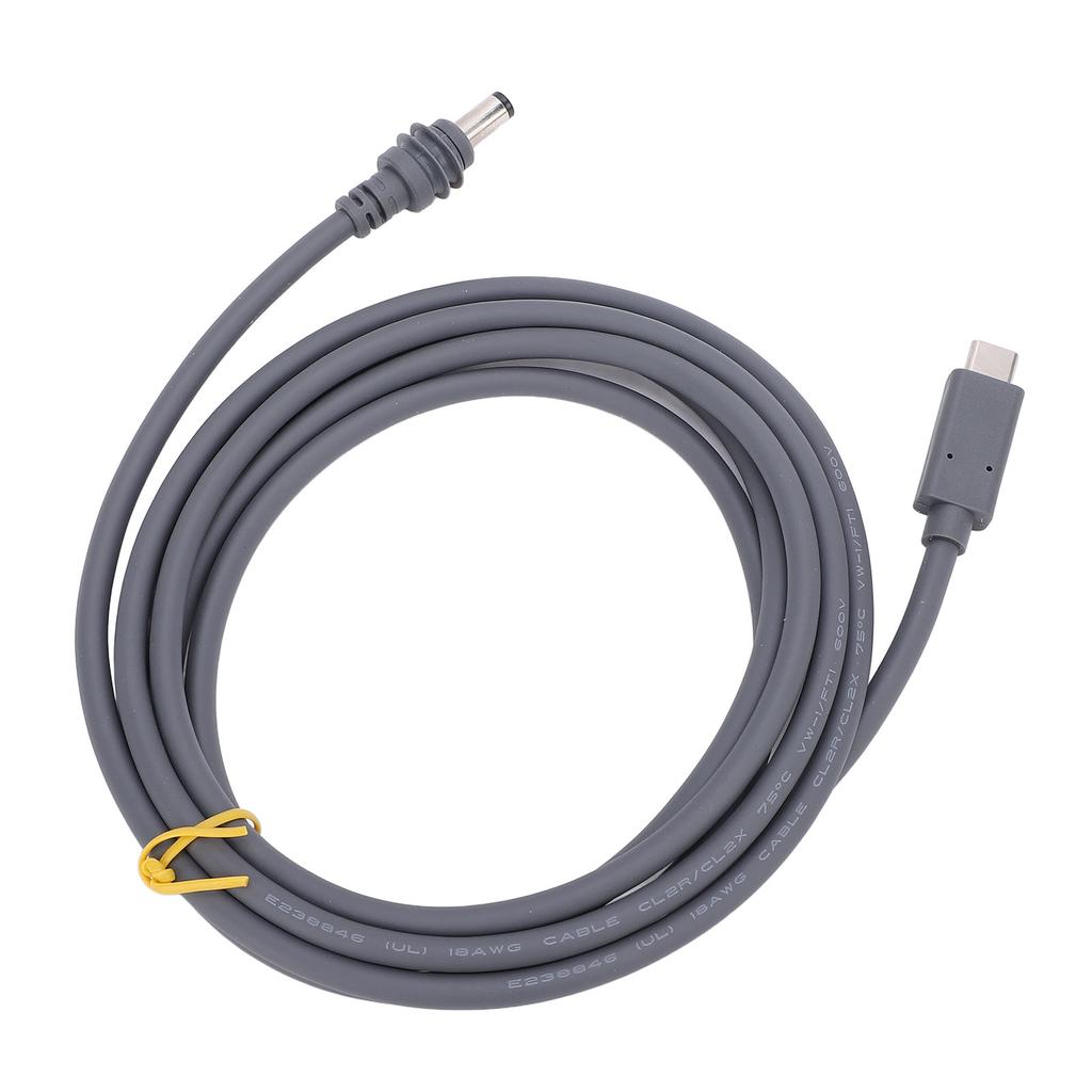 16ft USB C to DC Power Cord Water Resistant Type C Input to DC 20V 5A Barrel Jack Cord for 100W PD