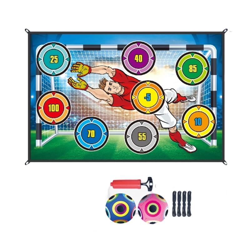 

Juvenile competitors Football Practice package With Hanging Goal Board And 2 Soccer Spheres For Exciting Training meetings 1