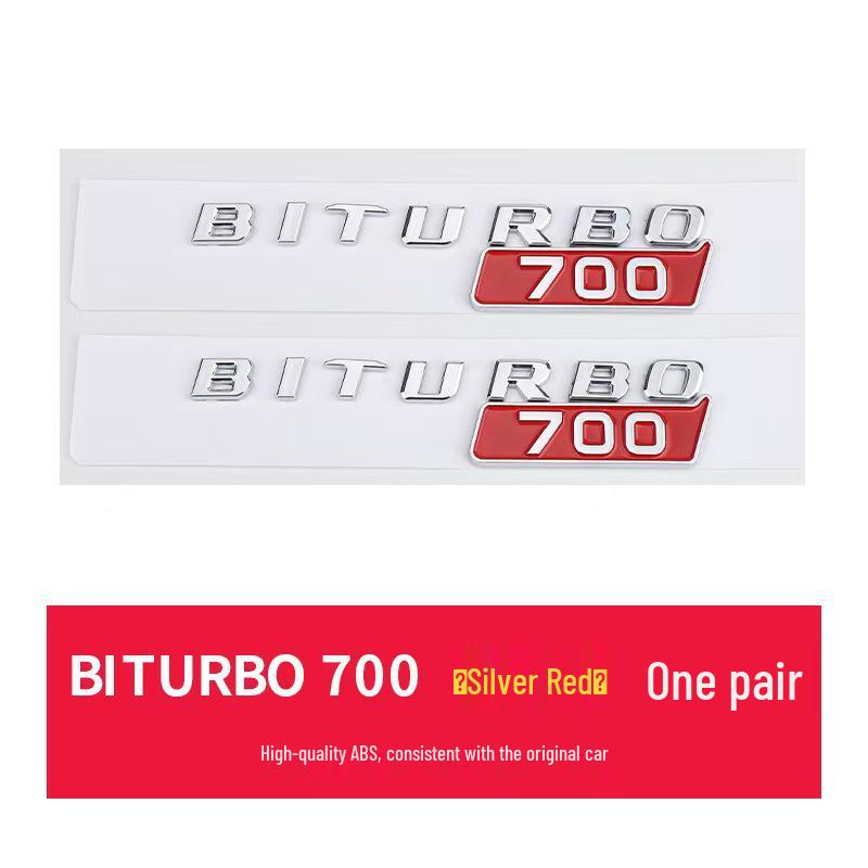 Brabus BITURBO Fender Emblem: Suitable for Mercedes 800, 700, 900 Models