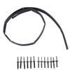 Front Fascia Bumper Hood Seal with Rivets 68051392AB Replacement for Dodge Challenger 2008‑2022