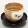 Mino ware loose bowl (with teacup) small flower purple made in Japan 503-05
