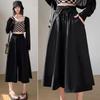 Women's High-Waist Wide-Leg Skirt Pants - Slimming Casual Summer Style