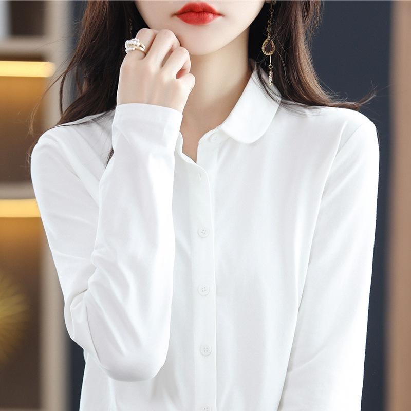Cotton Long-sleeved Shirt Spring and Autumn Western Style Loose Shirt Fashion Women's Clothing
