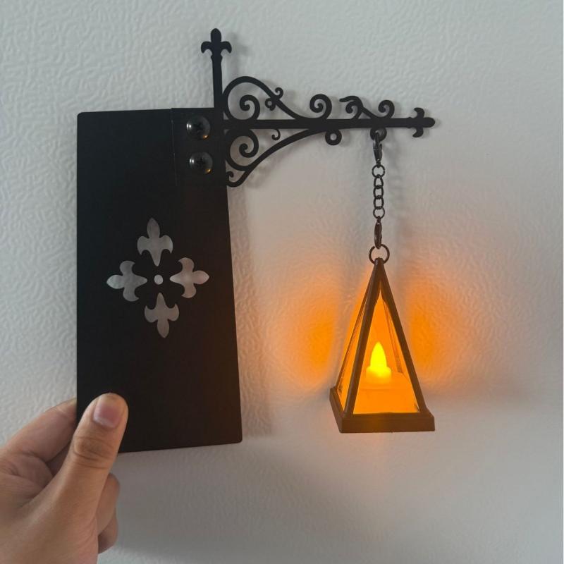 Vintage Bookshelf LED Lamp 1 PCS Library Lantern Style Warm Nightlight for Office Living Room Ornament