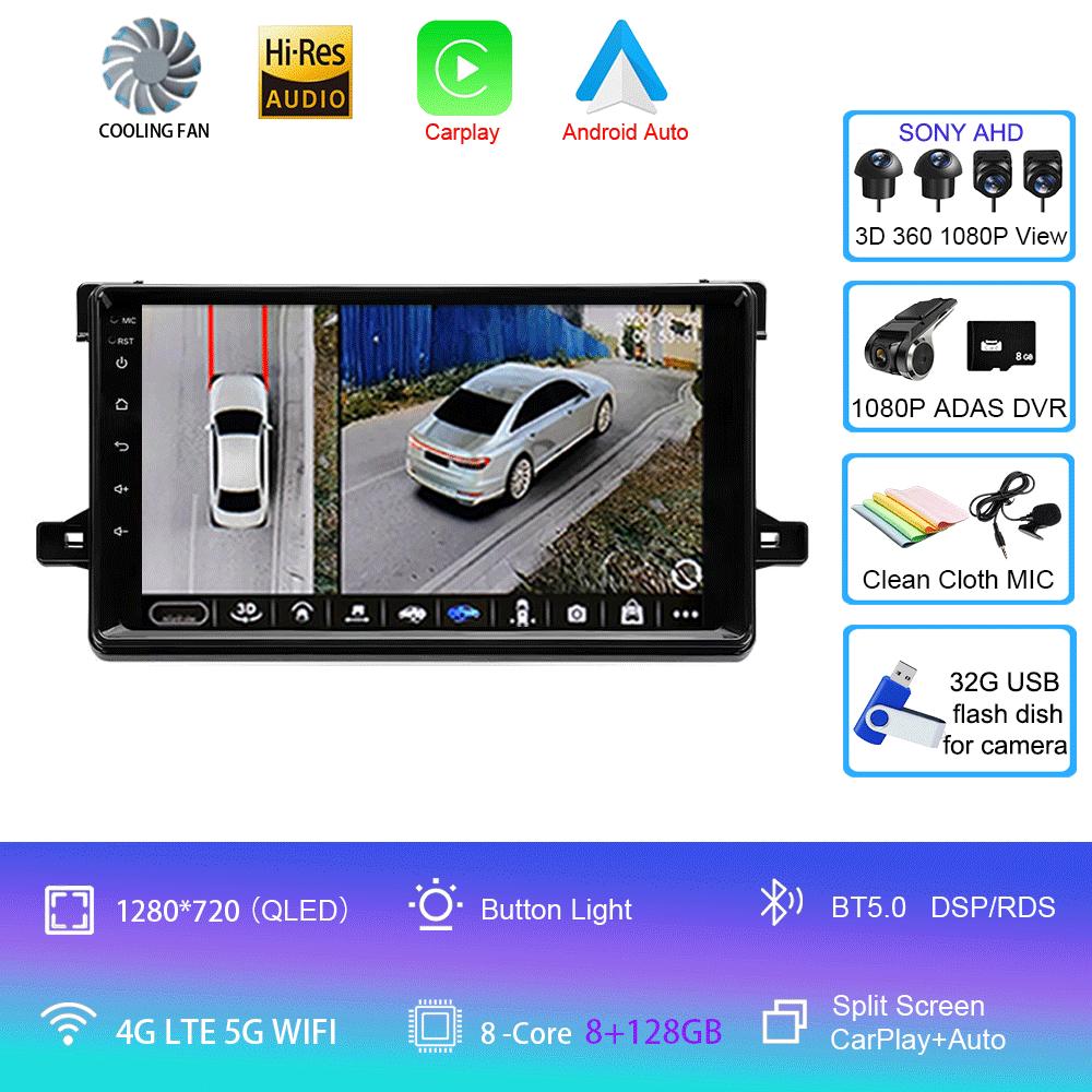 Android 14 For Toyota Prius XW50 2015 2016 2017 2018 2019 2020 Car Radio GPS Carplay Multimedia Player Navigation Stereo Auto BT