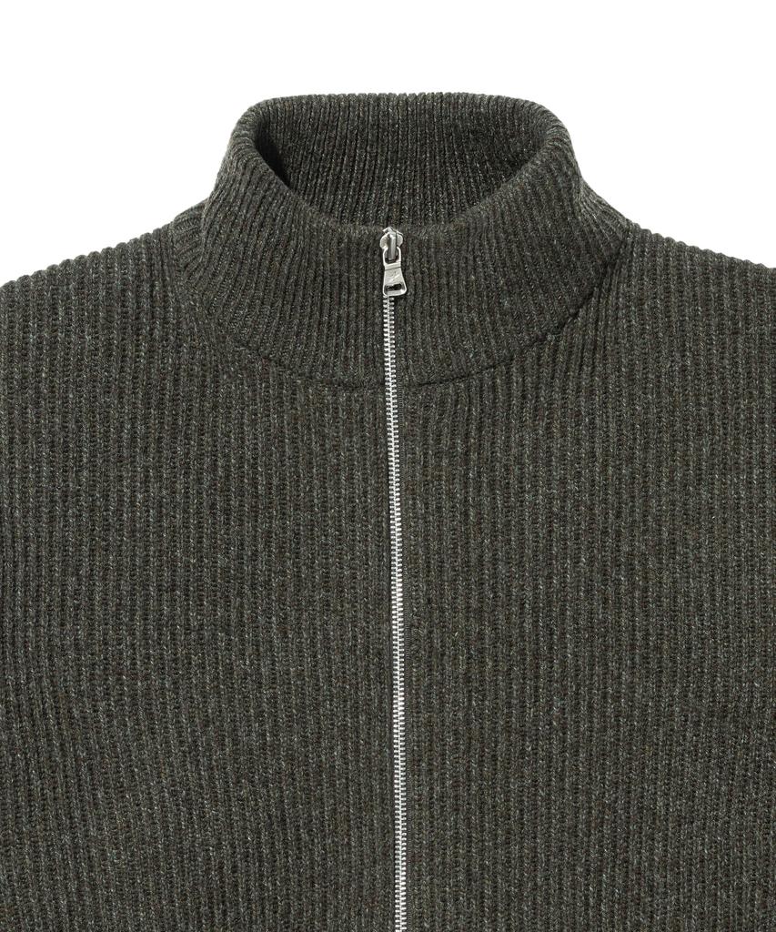 Loghideumatin Lm Melange Full Zipup Sweater (Khaki)
