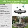 Solar Fountain Pump with 6 Nozzles Outdoor Water Fountain for Bird Bath Garden Pond Pool Aquarium Decoration