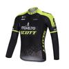 Mens Cycling Jersey Set Long Sleeve Slim Fit Mountain Road Bike Apparel Quick Dry Breathable UV Protection