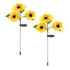 Solar-Gartenlicht, Wasserdichtes Automatisches Ein/Aus-Design, Sonnenblumenförmige Gartenlampen für Hof Terrasse
