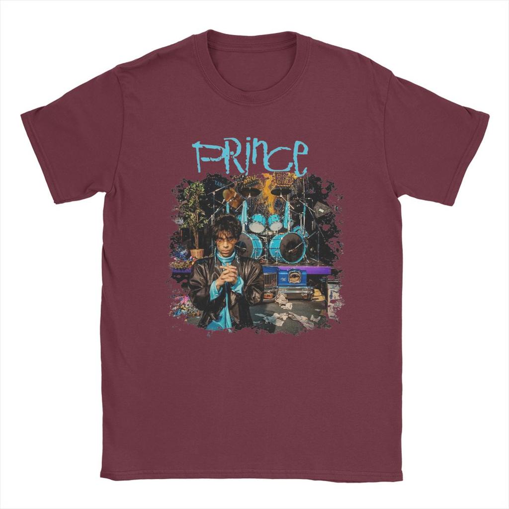 Magliette Novità Prince Rogers Nelson da Uomo Girocollo 100% Cotone Manica Corta T-Shirt Abbigliamento Taglie Forti