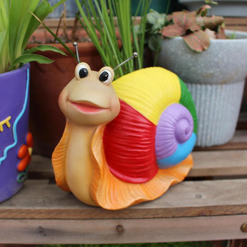 Cute Plant Pots Outdoor Flower Container Snail Shape Design Cute Garden Plant Planter For Indoor Outdoor Garden Balcony And