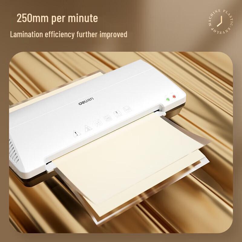 Deli 3898 A4 Home Photo Laminator CN Plug (adapter Included)