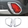 2025 New 2 Pcs Chrome Car Back Rear Fog Light Lamp Cover Trim For Mitsubishi 20