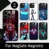 H-Hazbin V-Vox Handyhülle Für iPhone17,16,15,14,13,12,11 Plus,Pro Magnetisch mit Magsafe Kabellose Ladefunktion