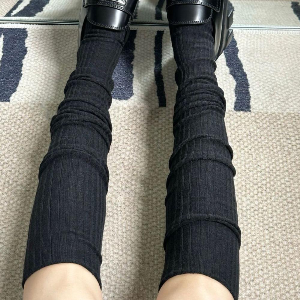 Keep Warm Long Tight Socks Pure Cotton Calf Socks Y2K Boot Socks  Fall Winter