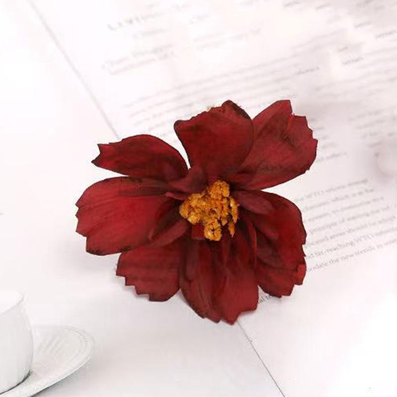 

Pink cosmos hair clip, three-dimensional flower hair clip, beach vacation photo headband, bangs clip