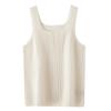 Lekasha Women's 100% Pure Cashmere U-Neck Ribbed Knit Camisole