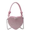 Simple Heart Bag 2024 New European And American Fashion Trendy Street Style Shoulder Bag For Ladies