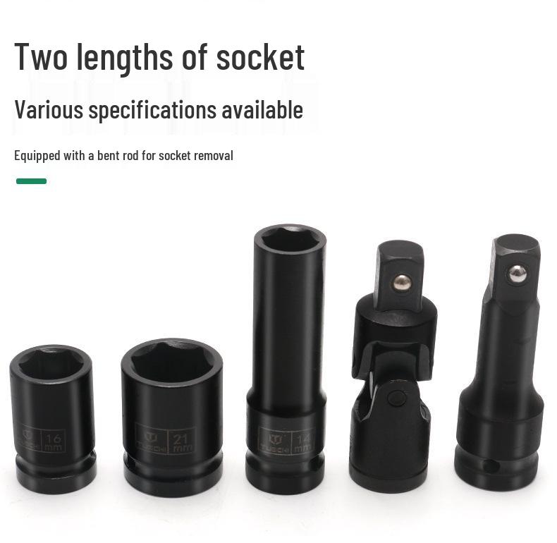 Heavy Duty Pneumatic Air Cannon Hex Socket Head Set, 1/2" Electric Extended Tool for Screwdriver