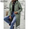 Women's Fashion Casual Fall Winter Solid Color Print Long Sleeve Jackets & Coats Down Coats